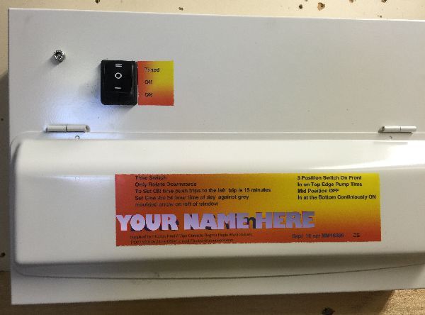 Inside of low cost metal enclosure swimming pool and spa control panel